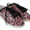 Multicolor Crocodile Leather Sneakers - Image 5