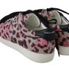 Multicolor Crocodile Leather Sneakers - Image 6