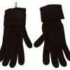 Elegant Brown Knitted Gloves - Image 3