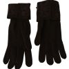 Elegant Brown Knitted Gloves - Image 4