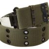 Chic Army Green Cotton Waist Belt - Image 2