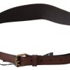 Chic Dark Brown Leather Fashion Belt - Image 2
