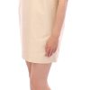 Elegant Beige Shift Sleeveless Dress - Image 2