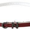 Chic Maroon Leather Fashion Belt - Image 3