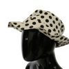Chic Black Polka Dot Trilby Hat - Image 2