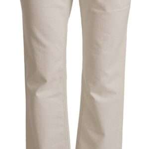 Chic Off-White Cropped Jeans - Fashionista Must-Have
