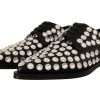 Crystal-Embellished Leather Formal Flats - Image 2