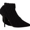 Elegant Stretch Sock Boots in Black - Image 6