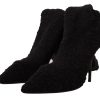Chic Black Stretch Sock Boots - Image 3