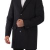 Elegant Dark Grey Woolen Overcoat - Image 5
