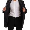 Elegant Dark Grey Woolen Overcoat - Image 6