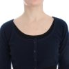 Chic Cashmere-Blend Cropped Sweater in Blue - Image 5