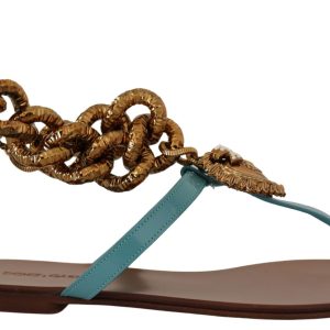 Chic Gladiator Flats with Heart Devotion Detail