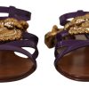 Purple Heart Chain Gladiator Flats - Image 2