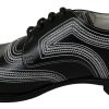 Elegant Black and White Derby Shoes - Image 2