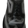Elegant Black and White Derby Shoes - Image 4