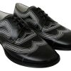 Elegant Black and White Derby Shoes - Image 6