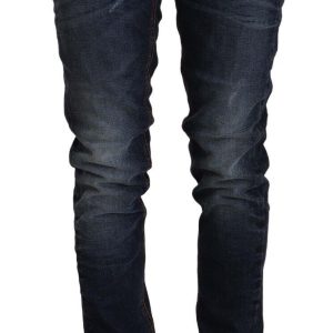 Chic Slim Fit Blue Washed Denim