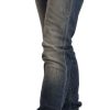 Blue Washed Skinny Cotton Blend Jeans - Image 2