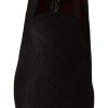 Black Floral Brocade Slippers - Image 7
