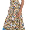 Majolica Print Midi Sheath Dress - Image 2