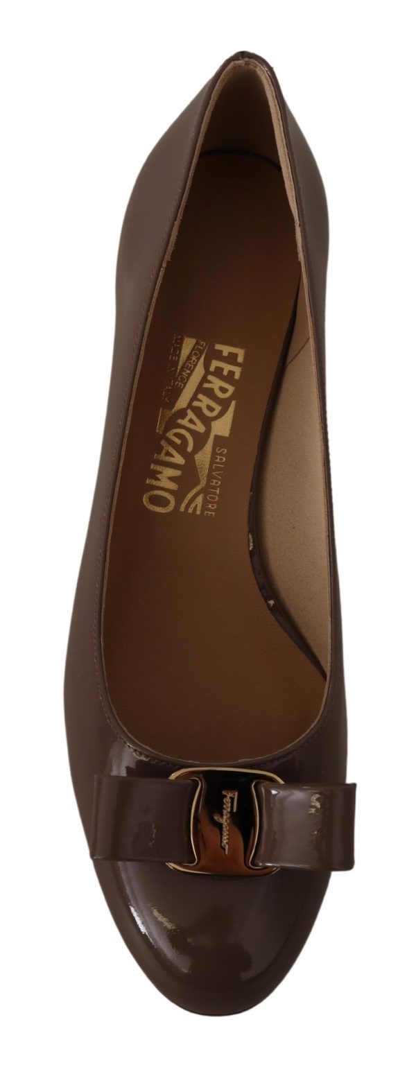 Elegant Caraway Brown Pumps with Vara Bow - Image 7
