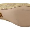 Gleaming Gold Crystal Slingback Heels - Image 4