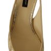 Gleaming Gold Crystal Slingback Heels - Image 5