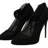 Elegant Black Stretch Socks Boots - Image 2