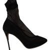 Elegant Stretch Sock Boot Pumps - Image 2