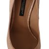 Elegant Beige Nude Leather Pumps - Image 5