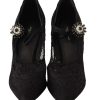 Elegant Black Lace Stiletto Pumps - Image 5