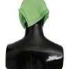 Elegant Apple Green Linen Scarf - Image 3