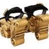 Baroque Velvet Heels in Black and Gold - Image 6