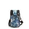 The Snapshot bag Watercolor Blue Printed Leather Shoulder Bag Purse - Image 4