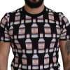 Elegant Black Bacio Di Venere Print Tee - Image 2