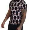 Elegant Black Bacio Di Venere Print Tee - Image 5