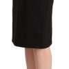 Chic Black Pencil Skirt Knee Length - Image 2
