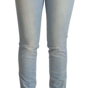 Elegant Slim Fit Cotton Blend Jeans