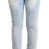 Chic Low Waist Skinny Light Blue Denim - Image 3
