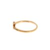Chic Handmade Golden CZ Crystal Ring - Image 3