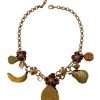 Chic Gold Statement Sicily Fruit Necklace - Image 4