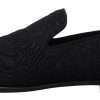 Elegant Jacquard Black Loafers Slide On Flats - Image 6