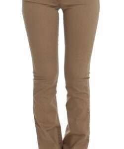 Chic Beige Straight Leg Fashion Jeans