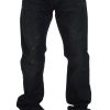 Elegant Straight Fit Dark Blue Jeans - Image 2