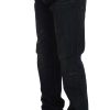 Elegant Straight Fit Dark Blue Jeans - Image 3