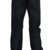 Elegant Straight Fit Dark Blue Jeans - Image 4