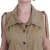 Beige Sleeveless Cotton Blouse - Image 4