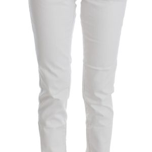 Chic White Slim Fit Denim
