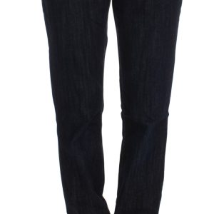 Chic Blue Straight Fit Designer Jeans